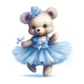 Dreamy bear tutu art Royalty Free Stock Photo