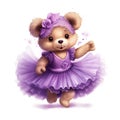 Dreamy bear tutu art Royalty Free Stock Photo