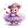 Dreamy bear tutu art Royalty Free Stock Photo