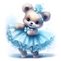 Dreamy bear tutu art Royalty Free Stock Photo