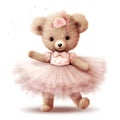 Dreamy bear tutu art Royalty Free Stock Photo