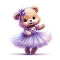 Dreamy bear tutu art Royalty Free Stock Photo