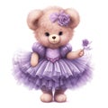 Dreamy bear tutu art Royalty Free Stock Photo