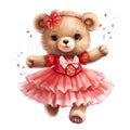 Dreamy bear tutu art Royalty Free Stock Photo