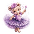 Dreamy bear tutu art Royalty Free Stock Photo