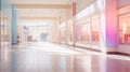 dreamy blurred shopping mall interior