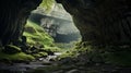 Dreamy Cave In Hindu Yorkshire Dales - Photorealistic 8k Matte Painting