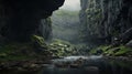 Dreamy Cave In Hindu Yorkshire Dales: A Photorealistic Landscape