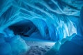 A dreamy cave inside a snow mountain