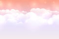 Dreamy cloud background with pastel color sky Royalty Free Stock Photo