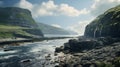 Dreamy Coastal Landscape In Hindu Yorkshire Dales