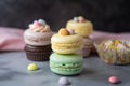 dreamy, creamy and refined flavors of classic french macaron in cupcake form