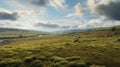 Dreamy 3d Rendering Of Mountainous Plateau In Hindu Yorkshire Dales