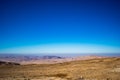 Dreamy desert Wadi Rum or Valley of Moon, Jordan Royalty Free Stock Photo