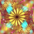 Dreamy Fractal Flower Royalty Free Stock Photo