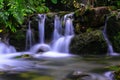 Dreamy garden landscaping with small waterfalls in Changchun Temple Taroko National Park