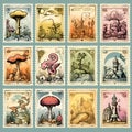 The Dreamy Gazette: Fantastical Collectible Stamps