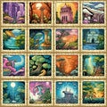 The Dreamy Gazette: Fantastical Collectible Stamps