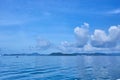 Dreamy island in Andaman ocean with exotic blue sky