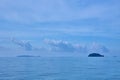 Dreamy island in Andaman ocean with exotic blue sky