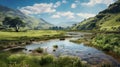 Dreamy Lagoon In The Hindu Yorkshire Dales