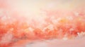 Dreamy Landscapes: Pink And Orange Abstract Oil Painting By Erica Hopper Royalty Free Stock Photo