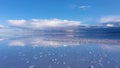 Dreamy Mirror Reflection of Sky and Clouds on the Tranquil Ocean Surface Royalty Free Stock Photo