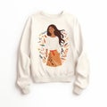 Dreamy Multicultural Woman Sweatshirt With Cartoonish Motifs