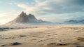 Dreamy Norwegian Landscape: Atmospheric Mountains And Luminous Seascapes