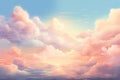 Dreamy Pastel Cloudscape generated by AI Royalty Free Stock Photo