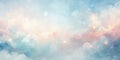 Dreamy pastel sky with celestial glow and soft cloudscape. Generative AI Royalty Free Stock Photo
