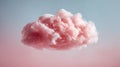 Dreamy Pink Cloud Floating Against a Soft Blue Sky Royalty Free Stock Photo