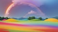 Dreamy Rainbow Colors: Perfect Backgrounds for PowerPoint and Zoom