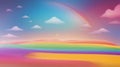 Dreamy Rainbow Colors: Perfect Backgrounds for PowerPoint and Zoom Royalty Free Stock Photo