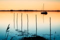 Dreamy sunset, Denmark, Aarhus Bay Royalty Free Stock Photo