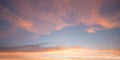 Dreamy sunset sky in pastel tones, pink yellow and light blue Royalty Free Stock Photo