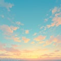 Dreamy Sunset Sky - Perfect for Fantasy Art Royalty Free Stock Photo