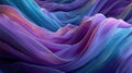 Dreamy violet and lilac fabric waves. Royalty Free Stock Photo