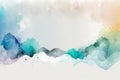 Dreamy watercolor cloud background.