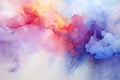 Dreamy watercolor splashes. abstract textures and soft blends for captivating backgrounds