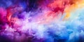 Dreamy Watercolor Wallpaper Cosmic Nebula Colors Moonbeams and Dark Matter