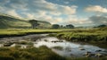 Dreamy Wetland In The Hindu Yorkshire Dales