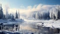 Dreamy Winter Landscapes In Quebec Province: Photorealistic 8k Images