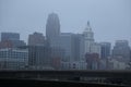 Dreary Day in Cincinnati, Ohio, USA Royalty Free Stock Photo