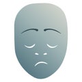 Dreary theatrical mask Royalty Free Stock Photo