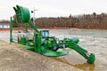 dredger boat for dredging Mohawk River bottom