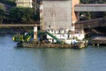 Dredger on a boat