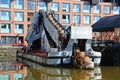 Dredger in Gloucester Docks.