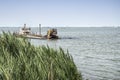 Dredger on the river