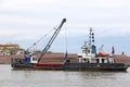 Dredger on the River Teign, Devon Royalty Free Stock Photo